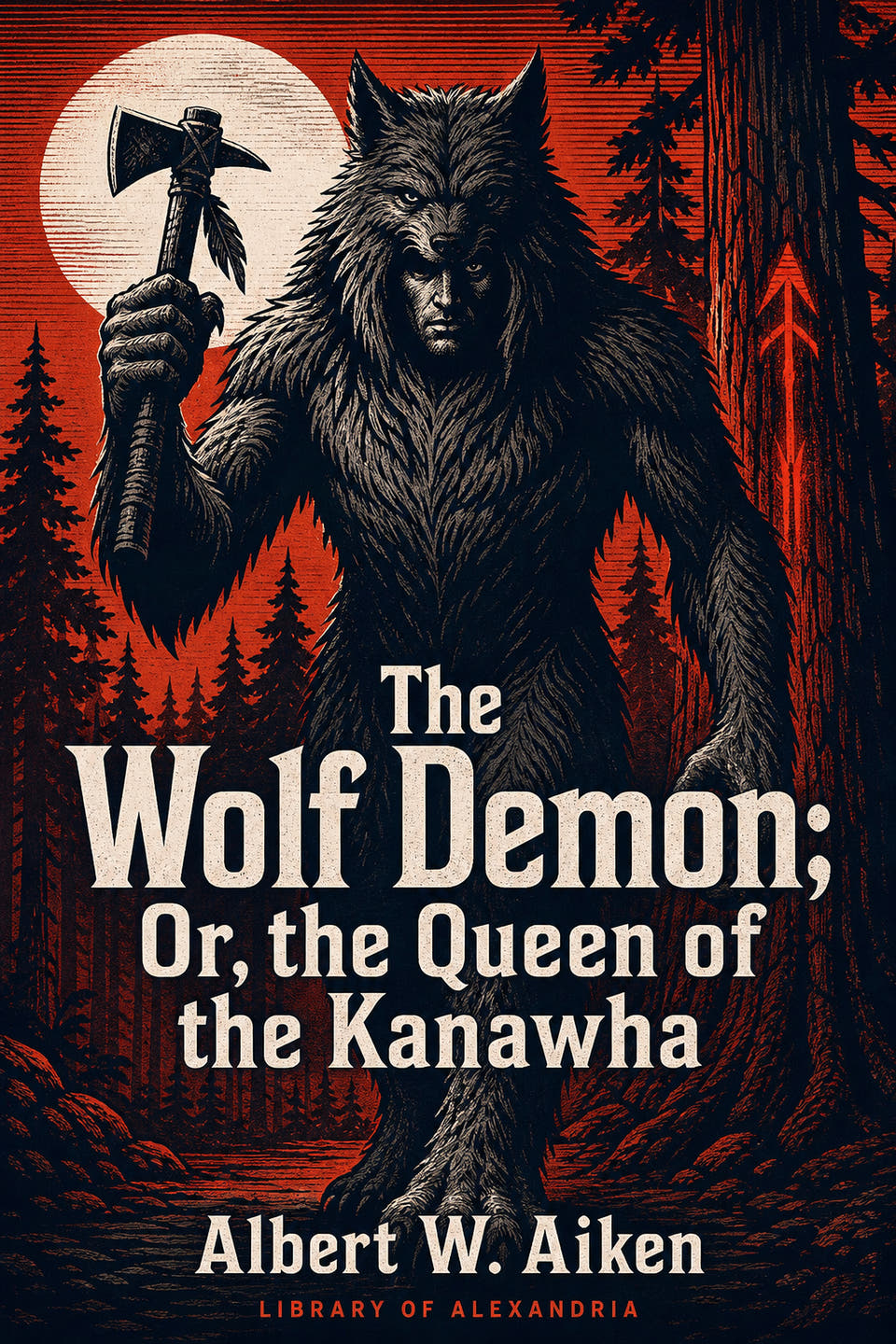 The Wolf Demon; Or, the Queen of the Kanawha by Albert W. Aiken, the cover