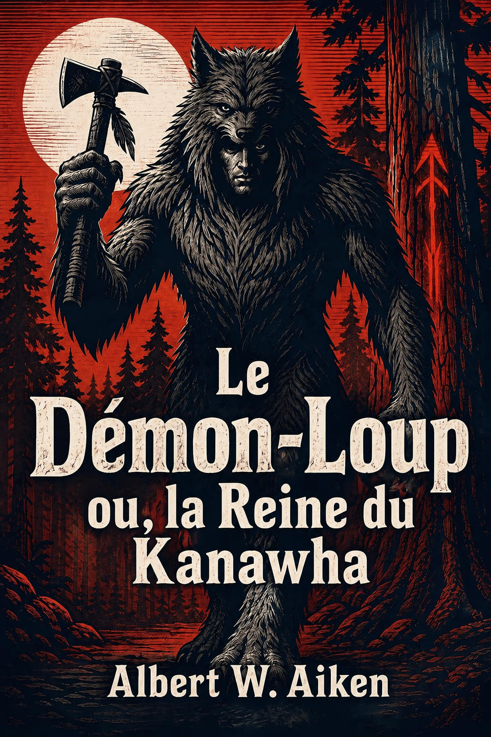 Le Démon-Loup ; ou, la Reine du Kanawha by Albert W. Aiken, the cover