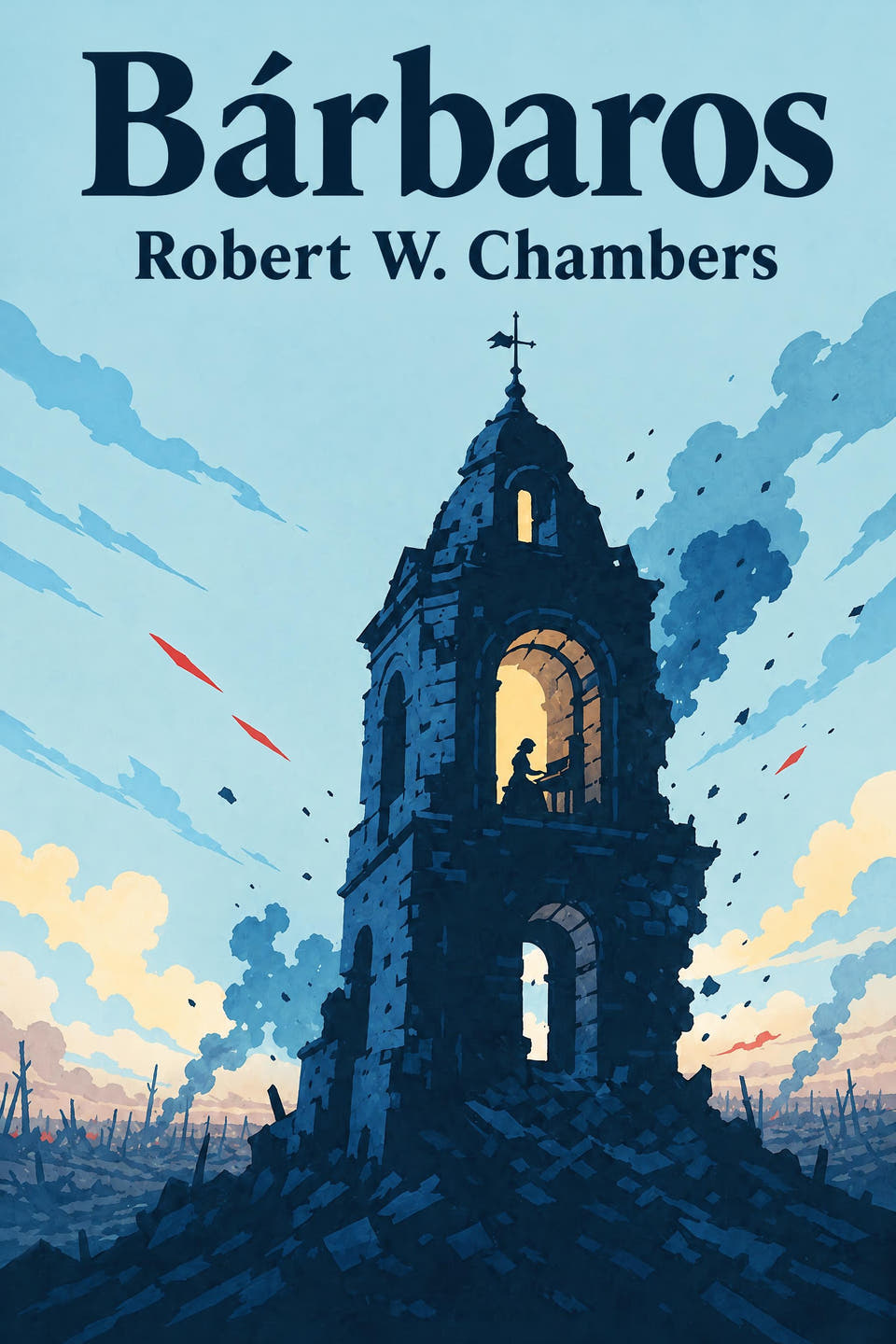 Bárbaros by Robert W. Chambers, the cover