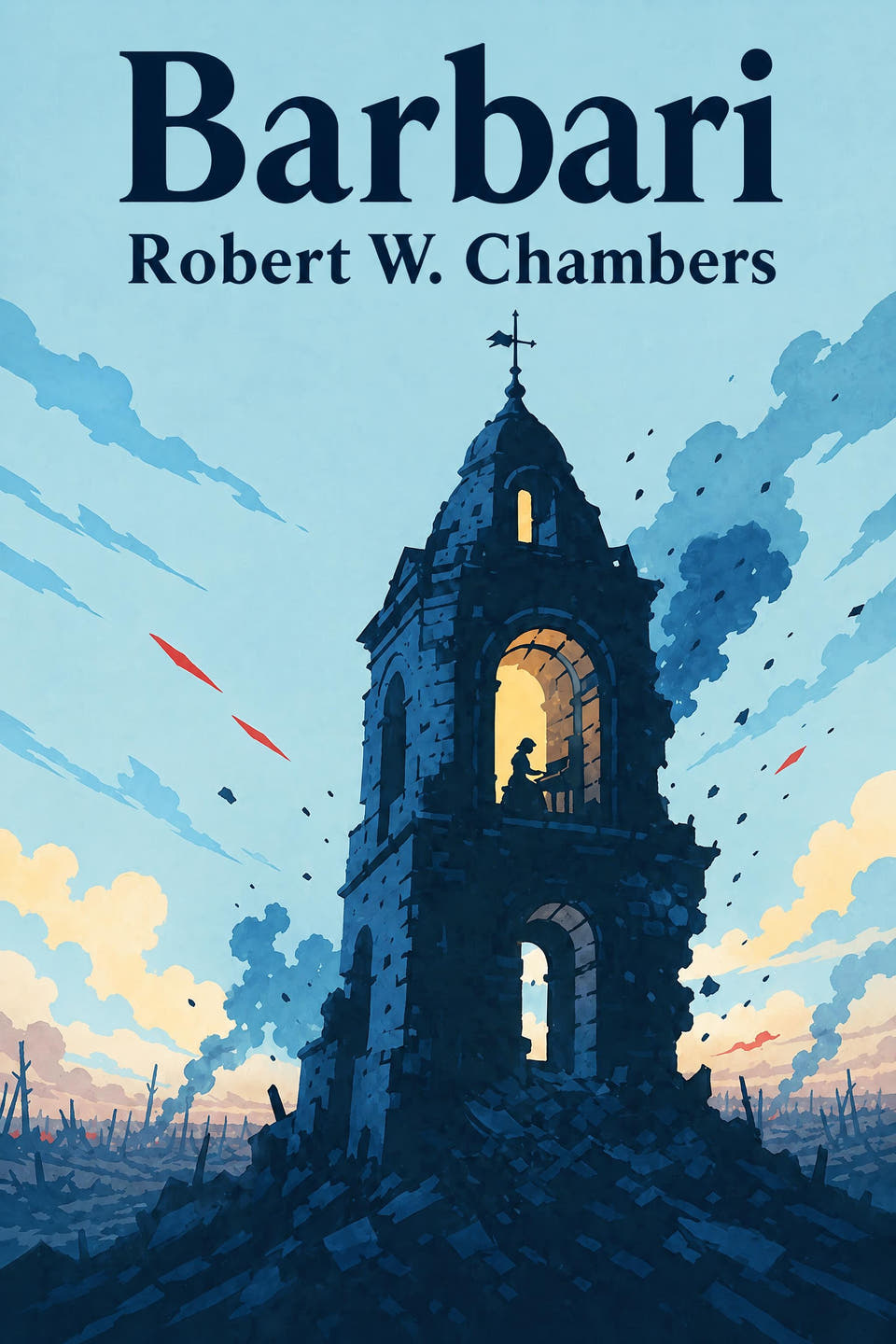 Barbari by Robert W. Chambers, the cover