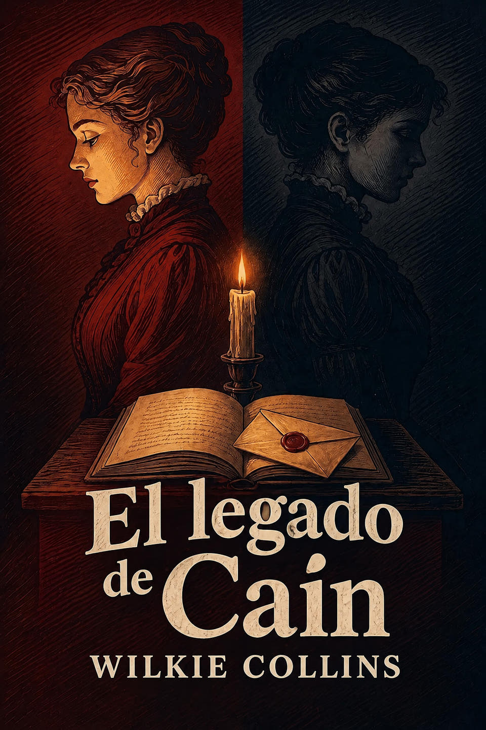 El legado de Caín by Wilkie Collins, the cover