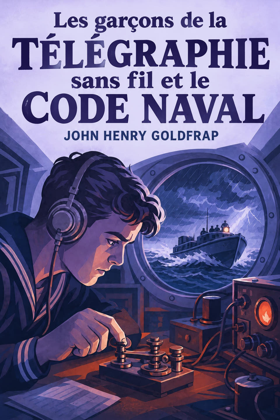 Les garçons de la télégraphie sans fil et le code naval by John Henry Goldfrap, the cover