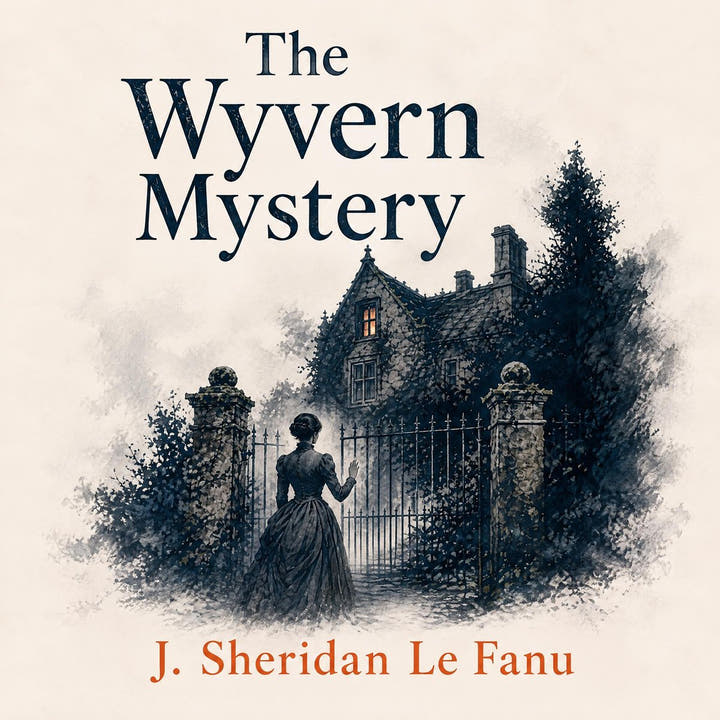 The Wyvern Mystery, the audiobook cover