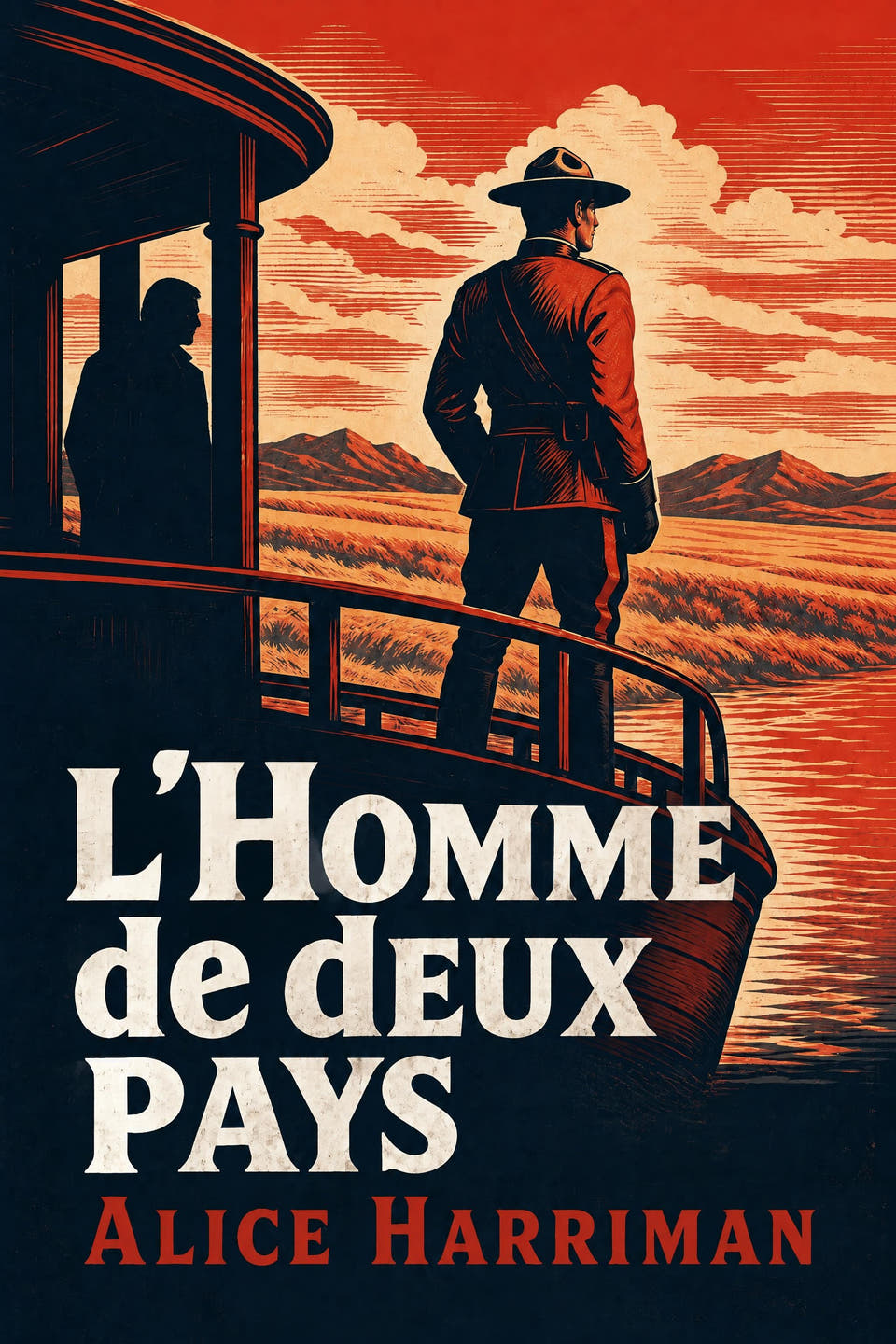 L'Homme de deux pays by Alice Harriman, the cover