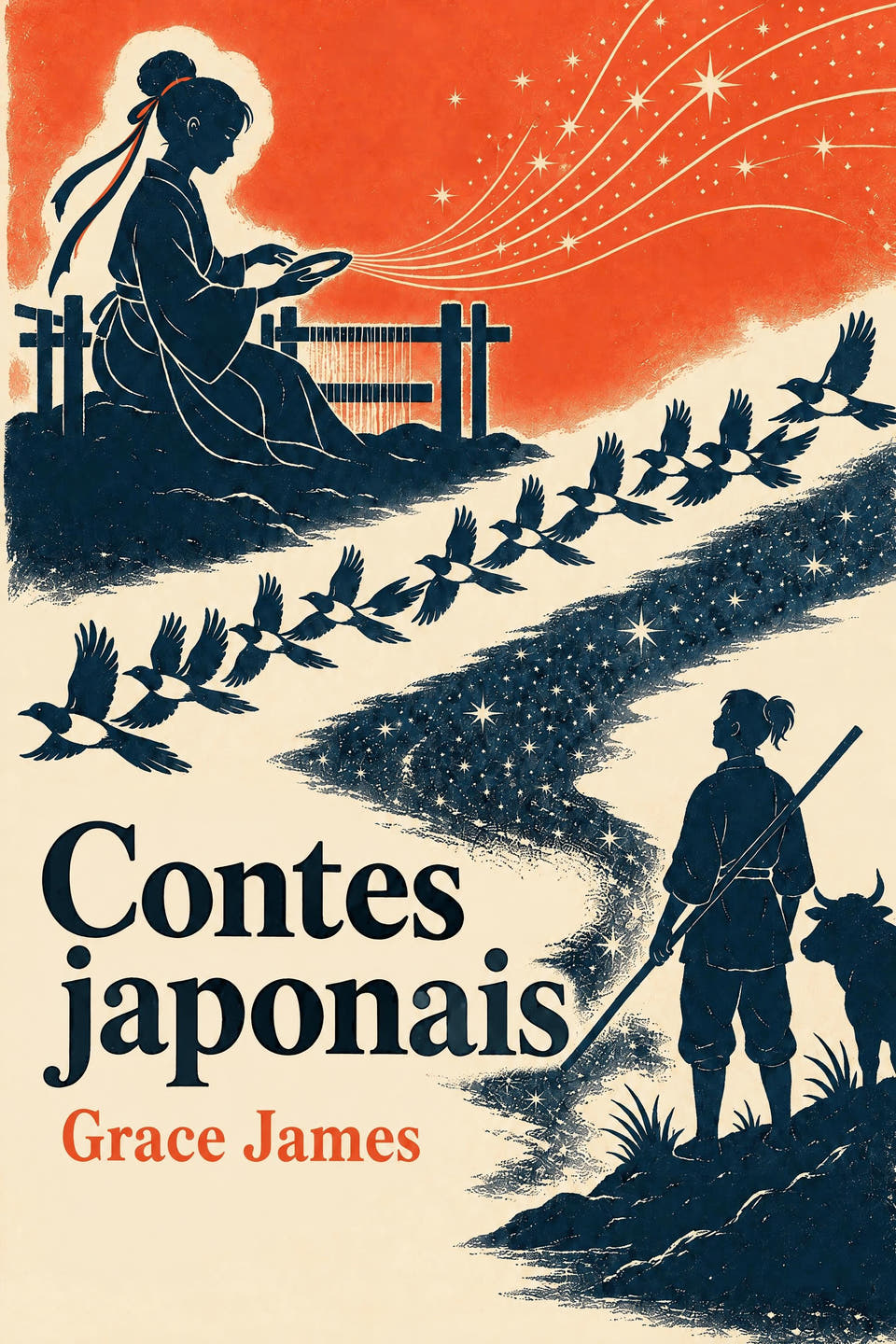 Contes japonais by Grace James, the cover