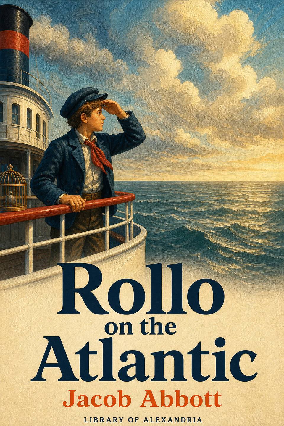 Rollo on the Atlantic by Jacob Abbott, the cover