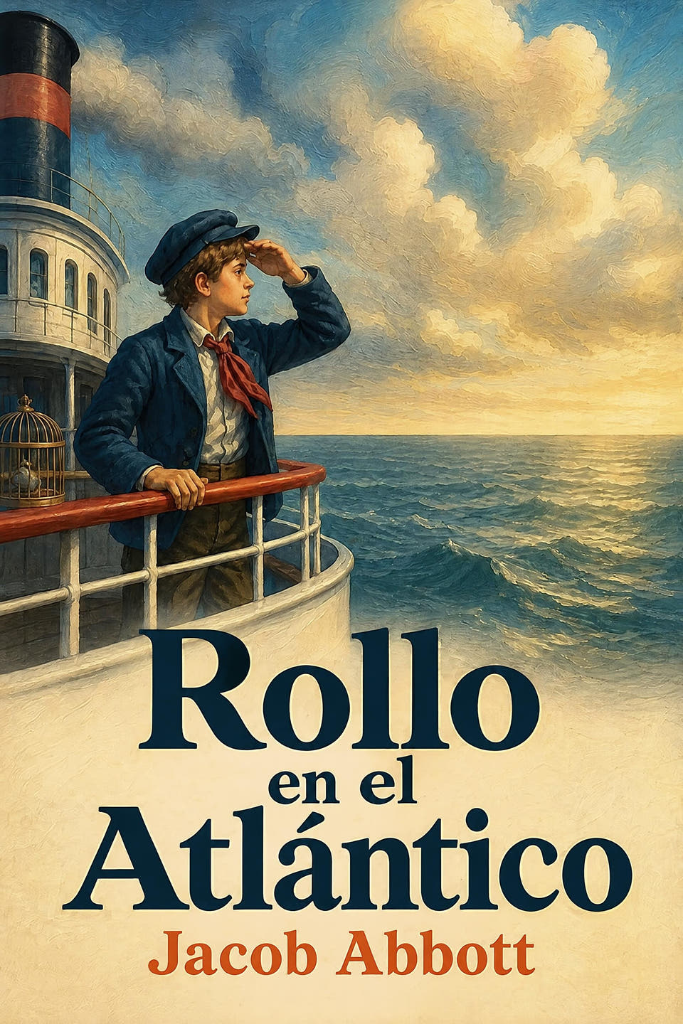 Rollo en el Atlántico by Jacob Abbott, the cover