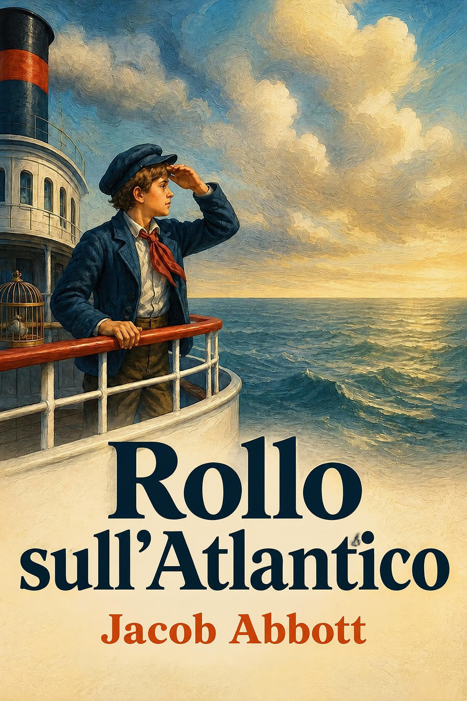 Rollo sull’Atlantico by Jacob Abbott, the cover