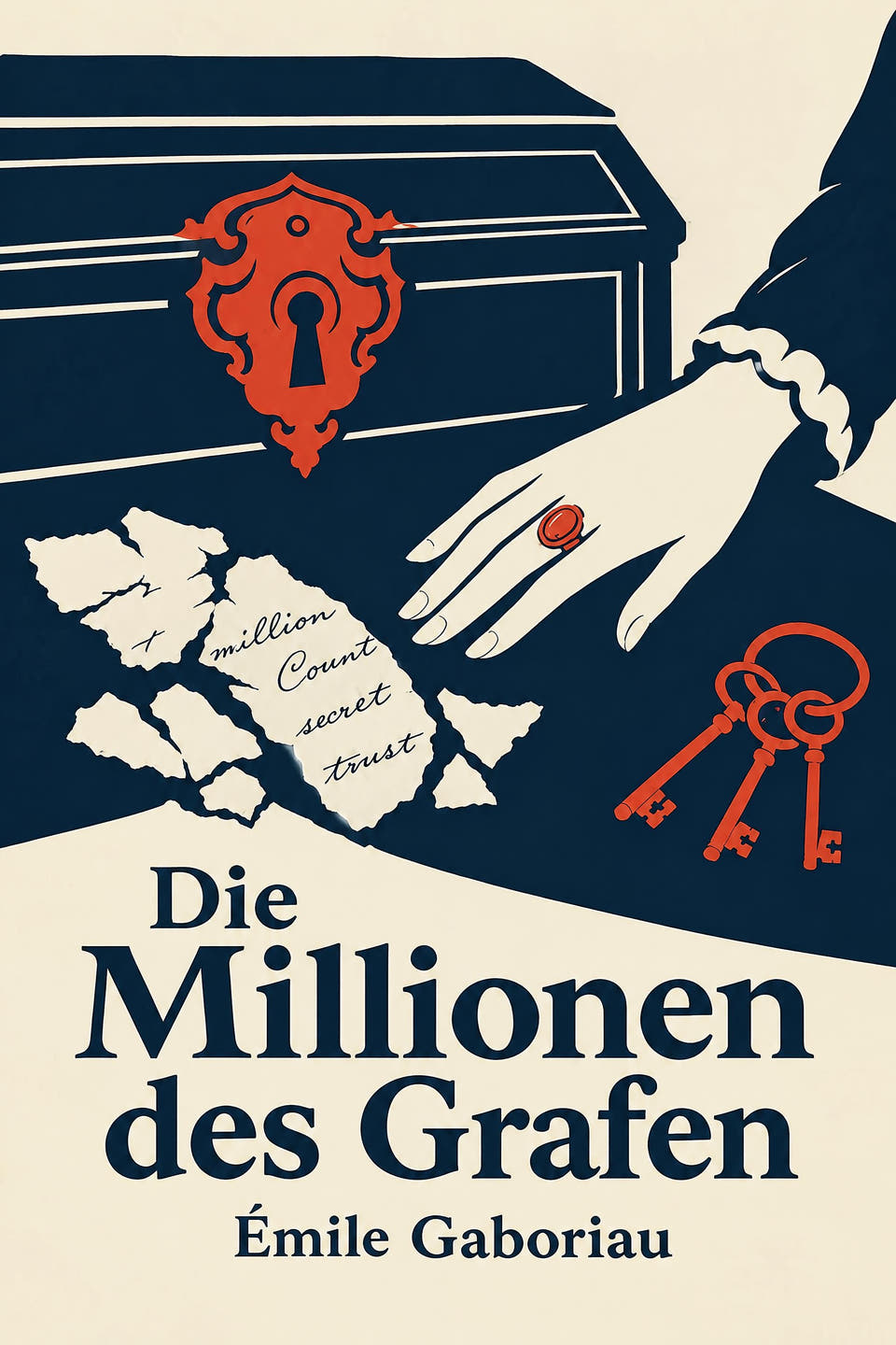 Die Millionen des Grafen by Émile Gaboriau, the cover