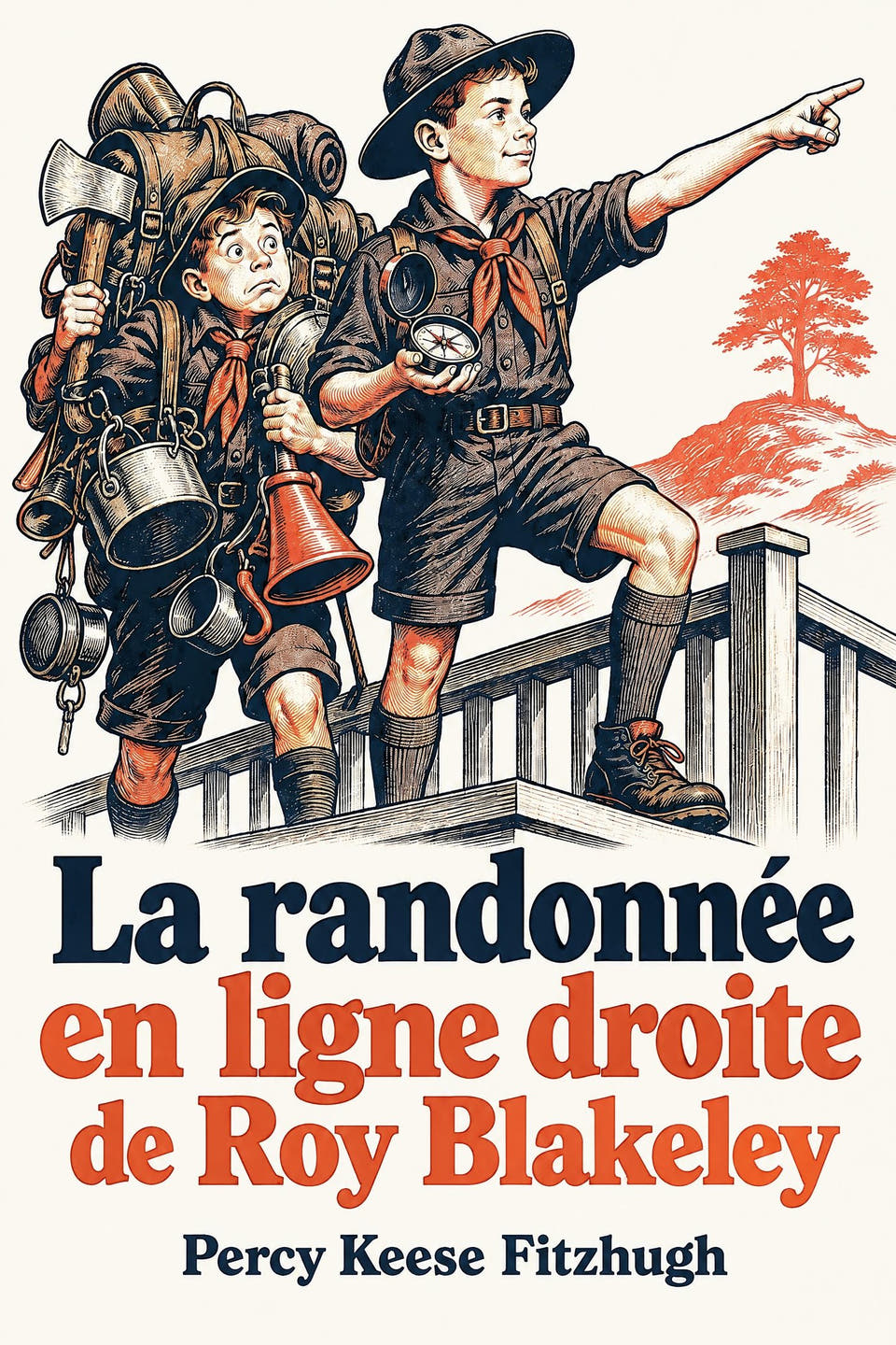 La randonnée en ligne droite de Roy Blakeley by Percy Keese Fitzhugh, the cover