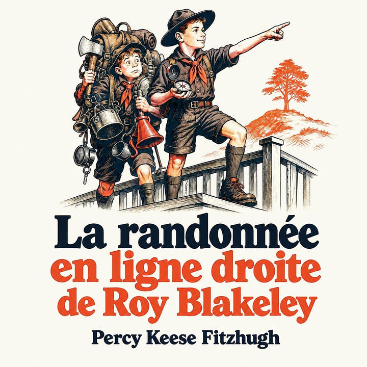 La randonnée en ligne droite de Roy Blakeley, the audiobook cover