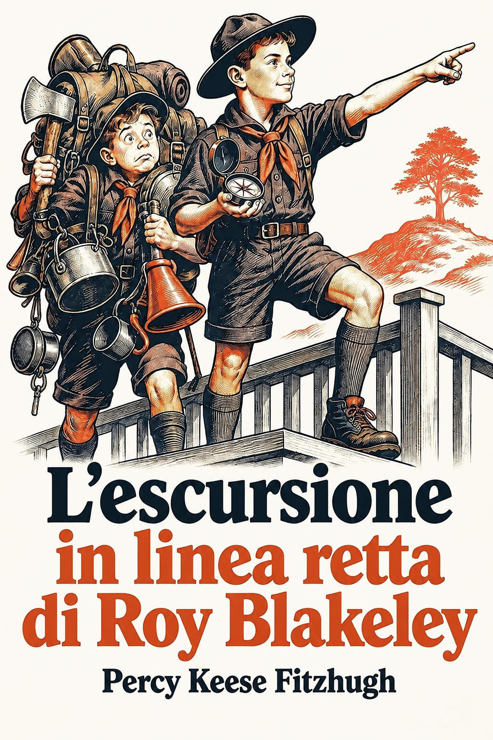 L’escursione in linea retta di Roy Blakeley di Percy Keese Fitzhugh, la copertina