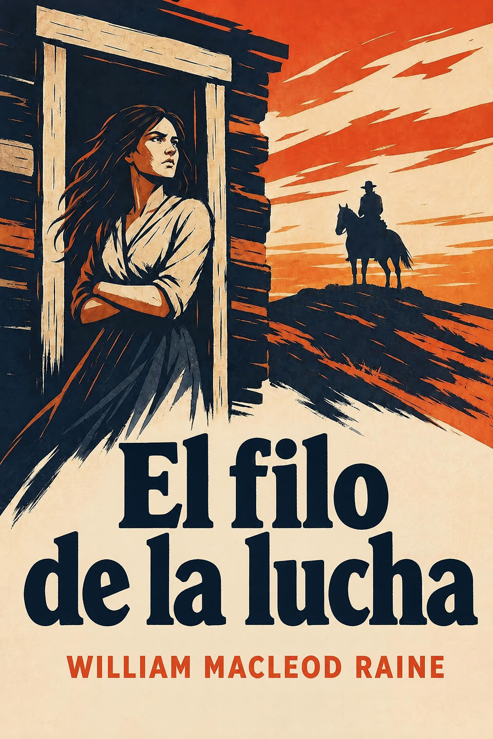 El filo de la lucha by William MacLeod Raine, the cover
