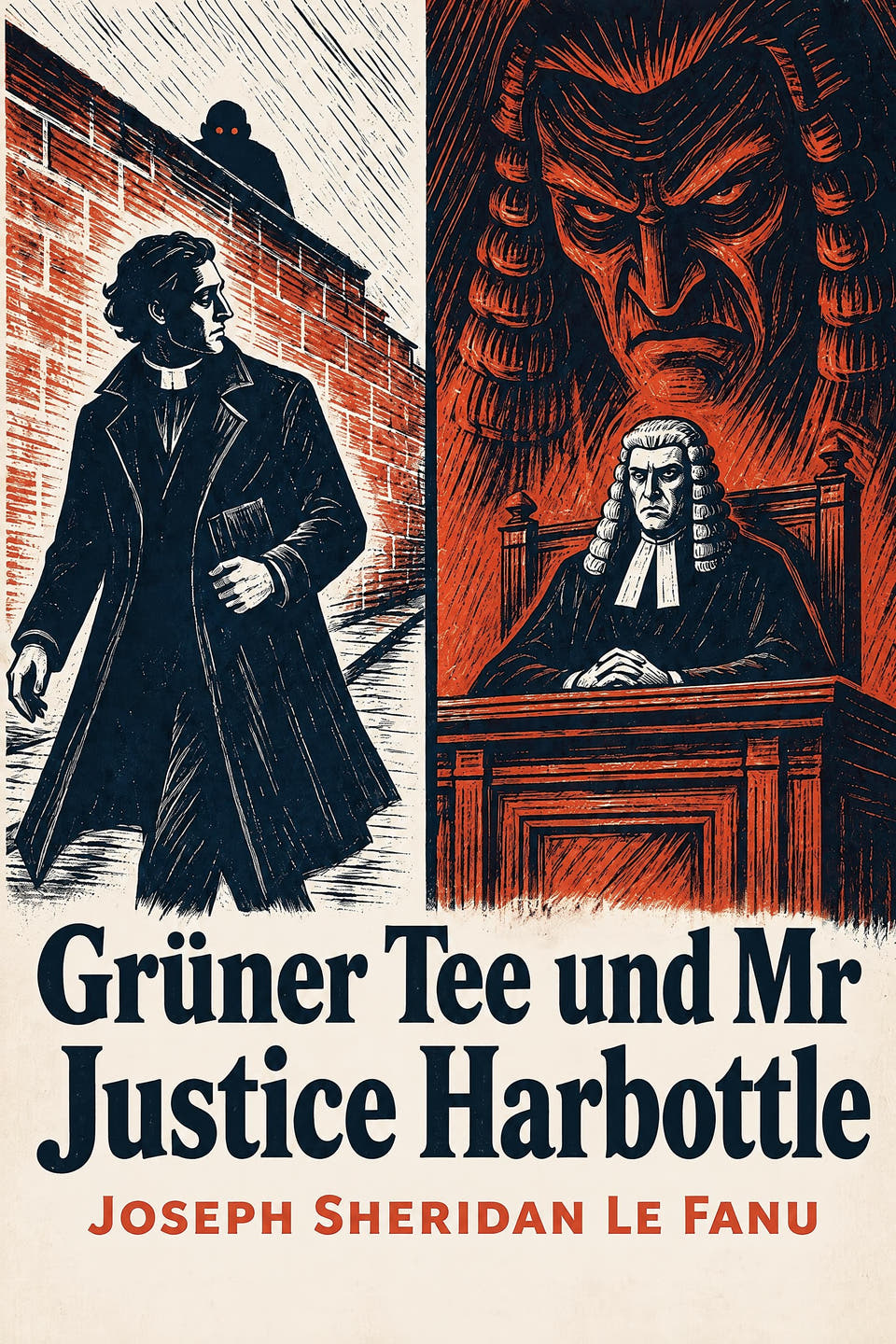 Grüner Tee und Mr. Justice Harbottle by Joseph Sheridan Le Fanu, the cover
