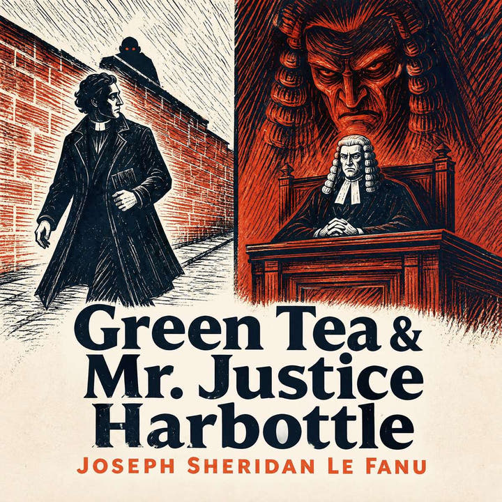 Green Tea & Mr. Justice Harbottle, the audiobook cover
