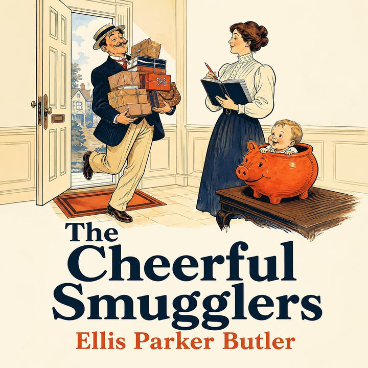 The Cheerful Smugglers, the audiobook cover