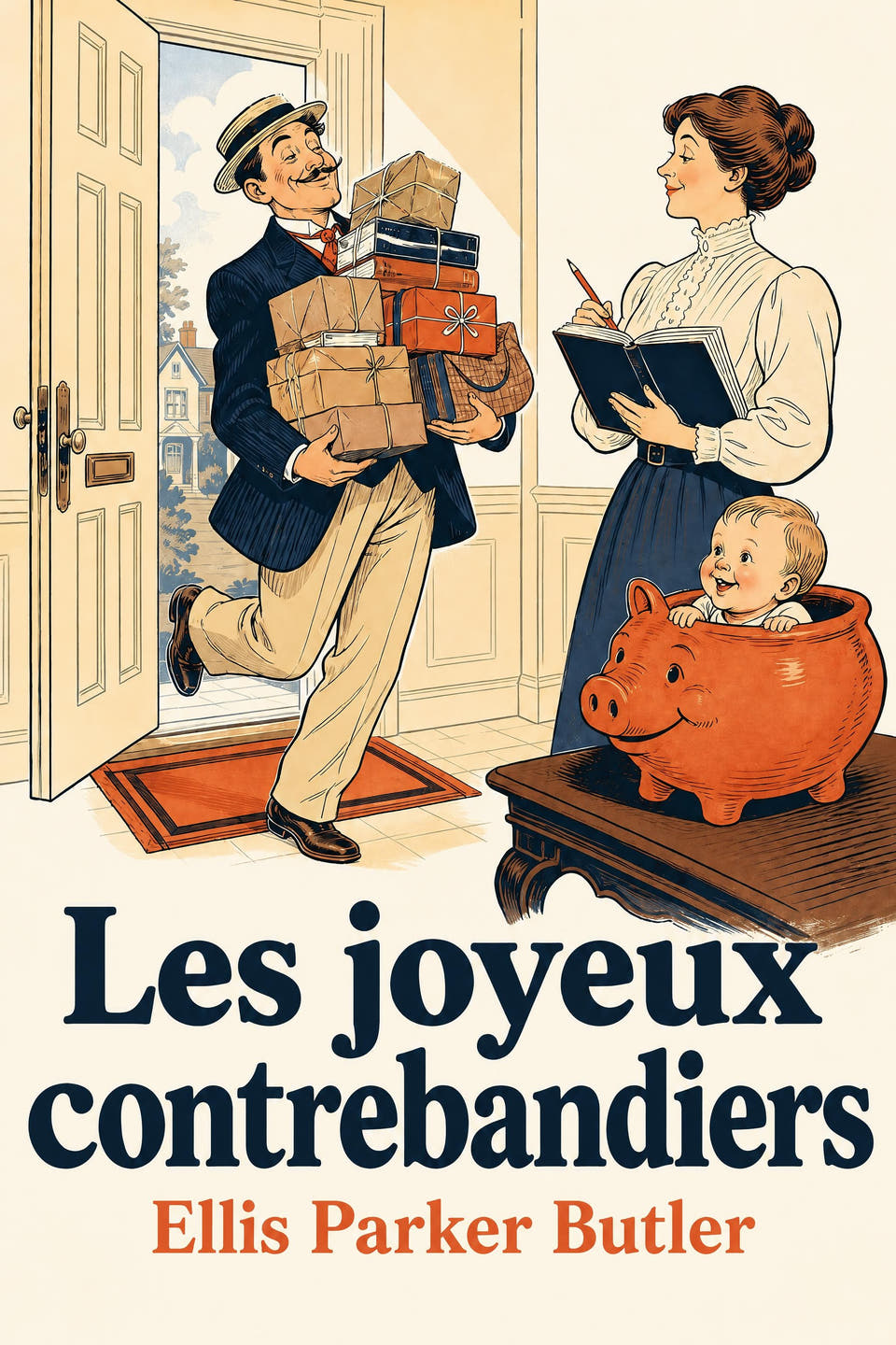 Les joyeux contrebandiers by Ellis Parker Butler, the cover