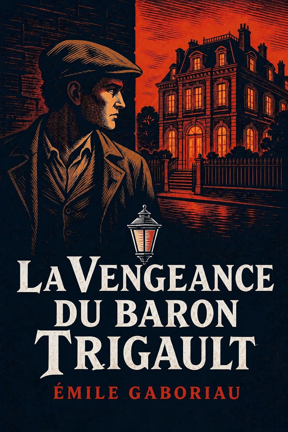 La Vengeance du baron Trigault by Émile Gaboriau, the cover