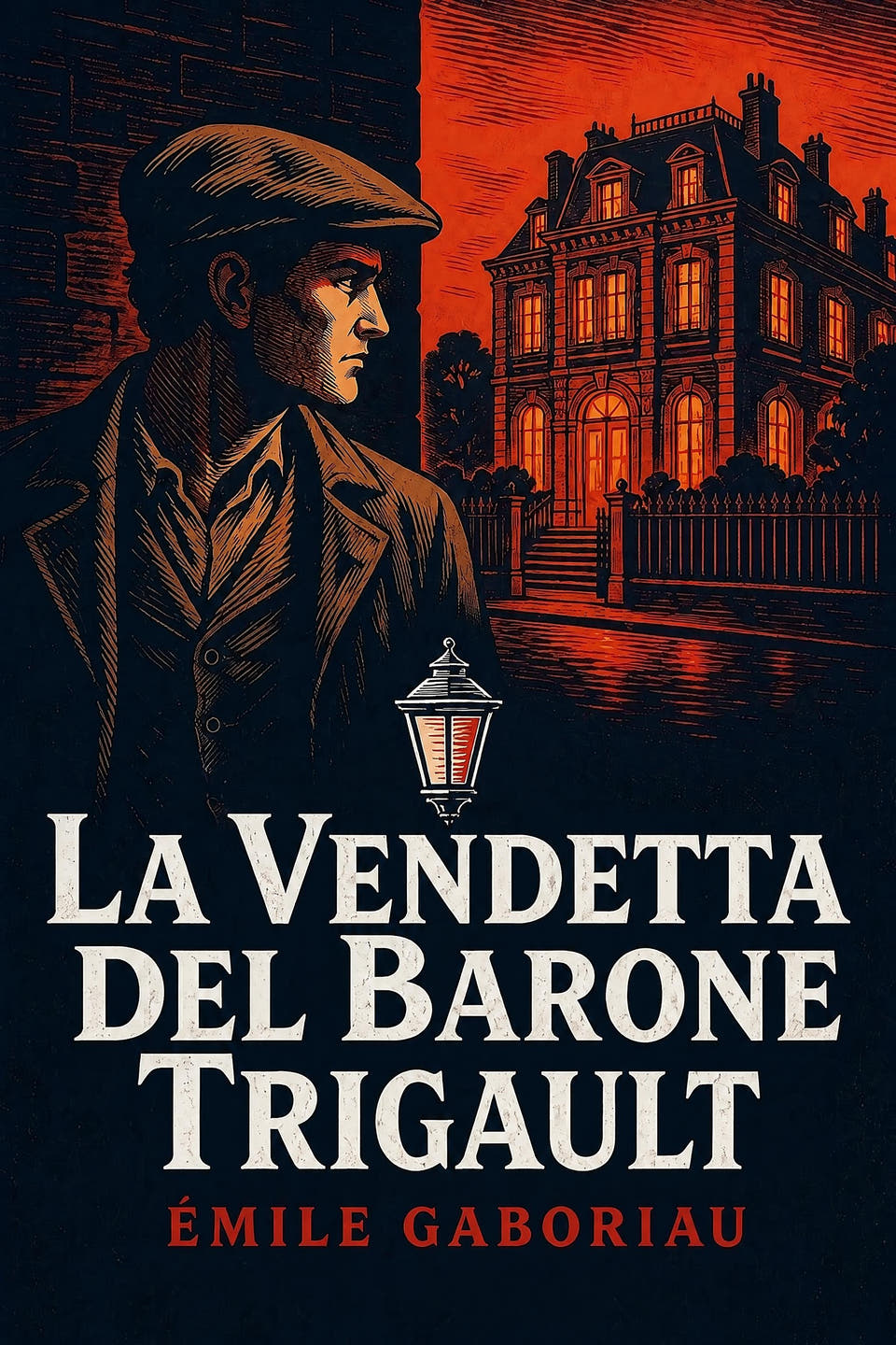 La vendetta del barone Trigault by Émile Gaboriau, the cover