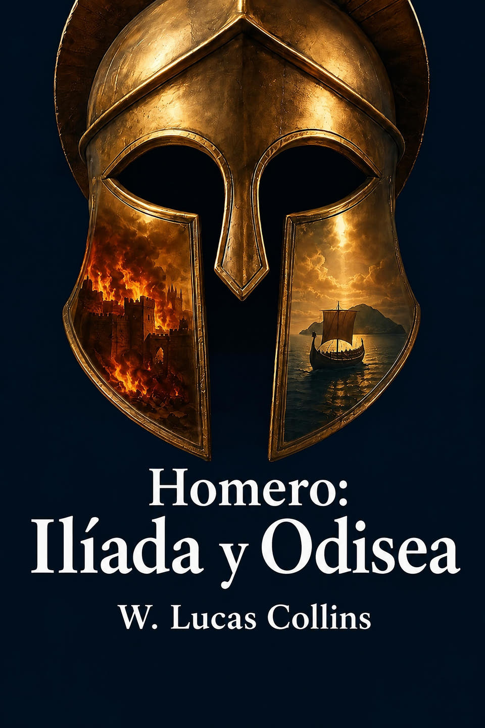 Homero: Ilíada y Odisea by W. Lucas Collins, the cover
