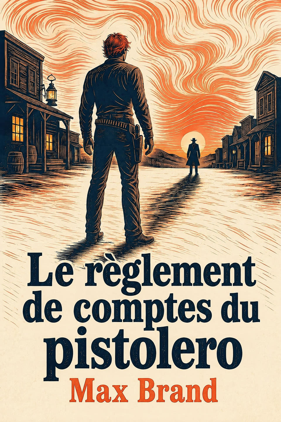 Le règlement de comptes du pistolero by Max Brand, the cover