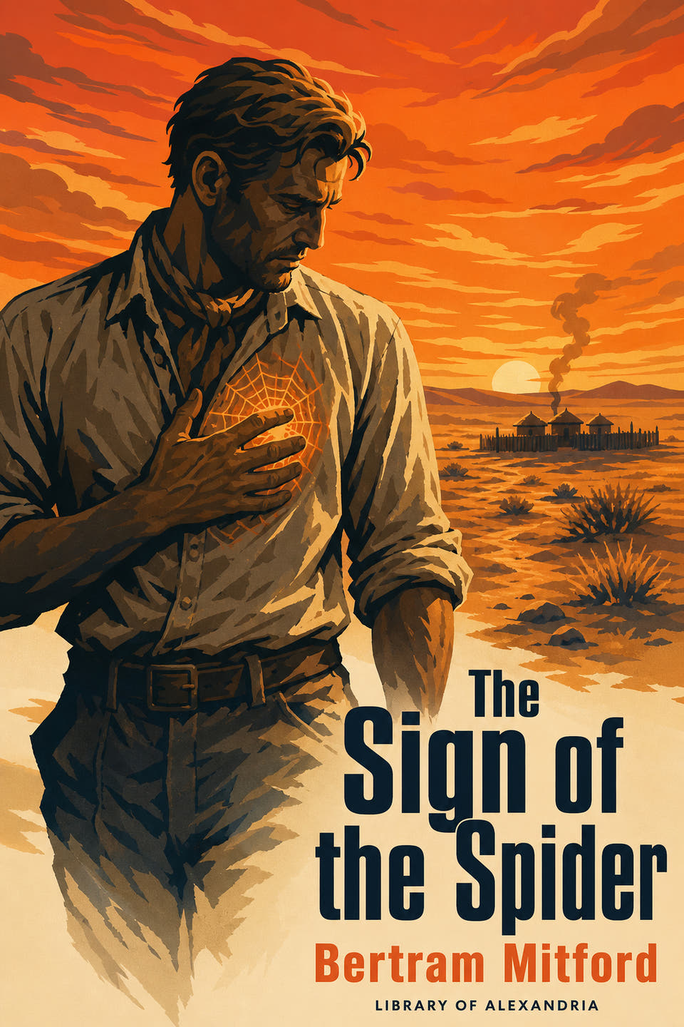 The Sign of the Spider by Bertram Mitford, the cover