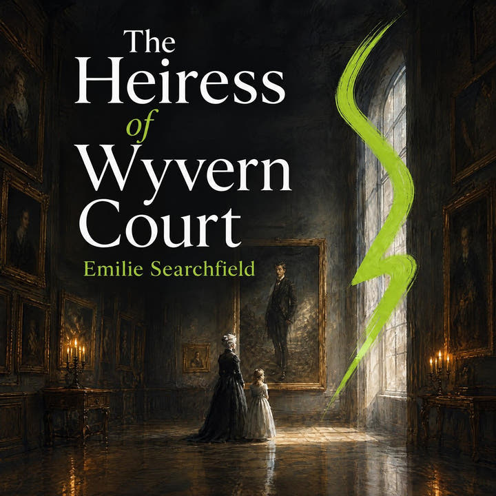 La heredera de Wyvern Court, the audiobook cover