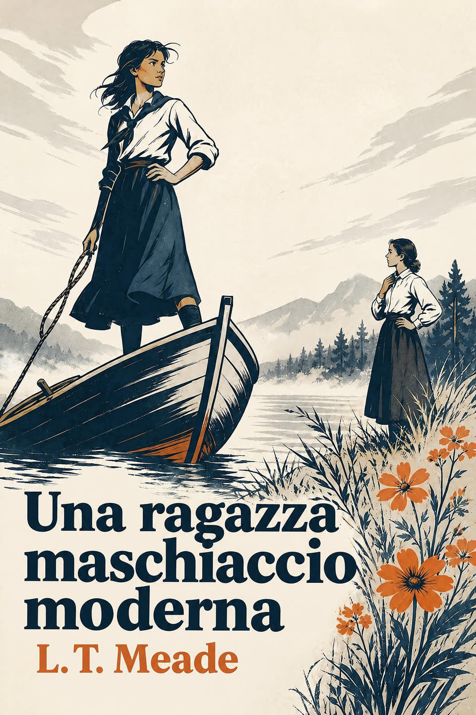 Una ragazza maschiaccio moderna by L. T. Meade, the cover