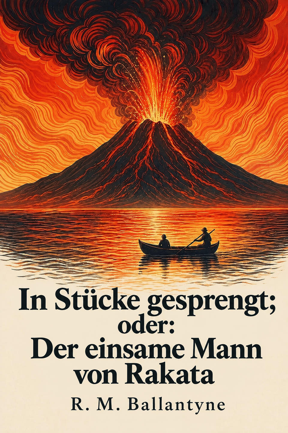 In Stücke gesprengt; oder: Der einsame Mann von Rakata by R. M. Ballantyne, the cover