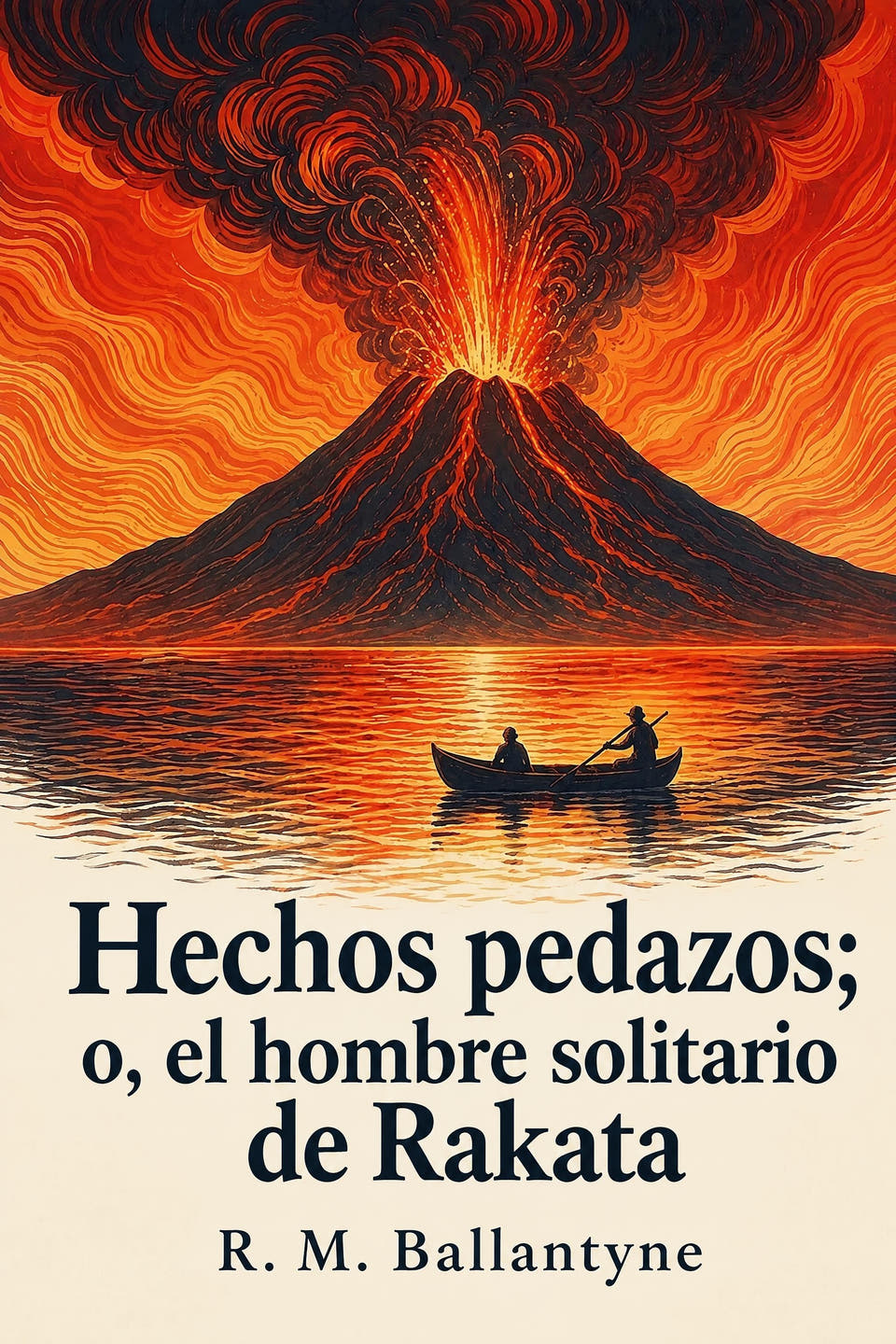 Hechos pedazos; o, el hombre solitario de Rakata by R. M. Ballantyne, the cover