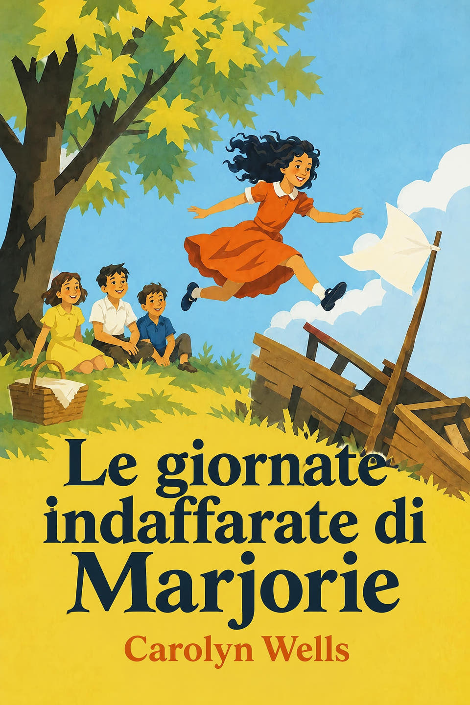 Le giornate indaffarate di Marjorie by Carolyn Wells, the cover