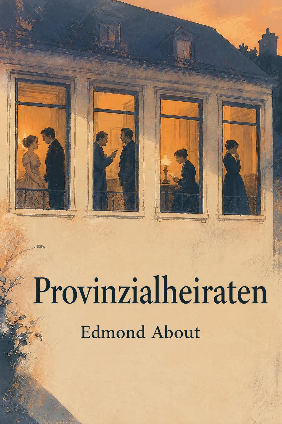 Provinzialheiraten by Edmond About, the cover