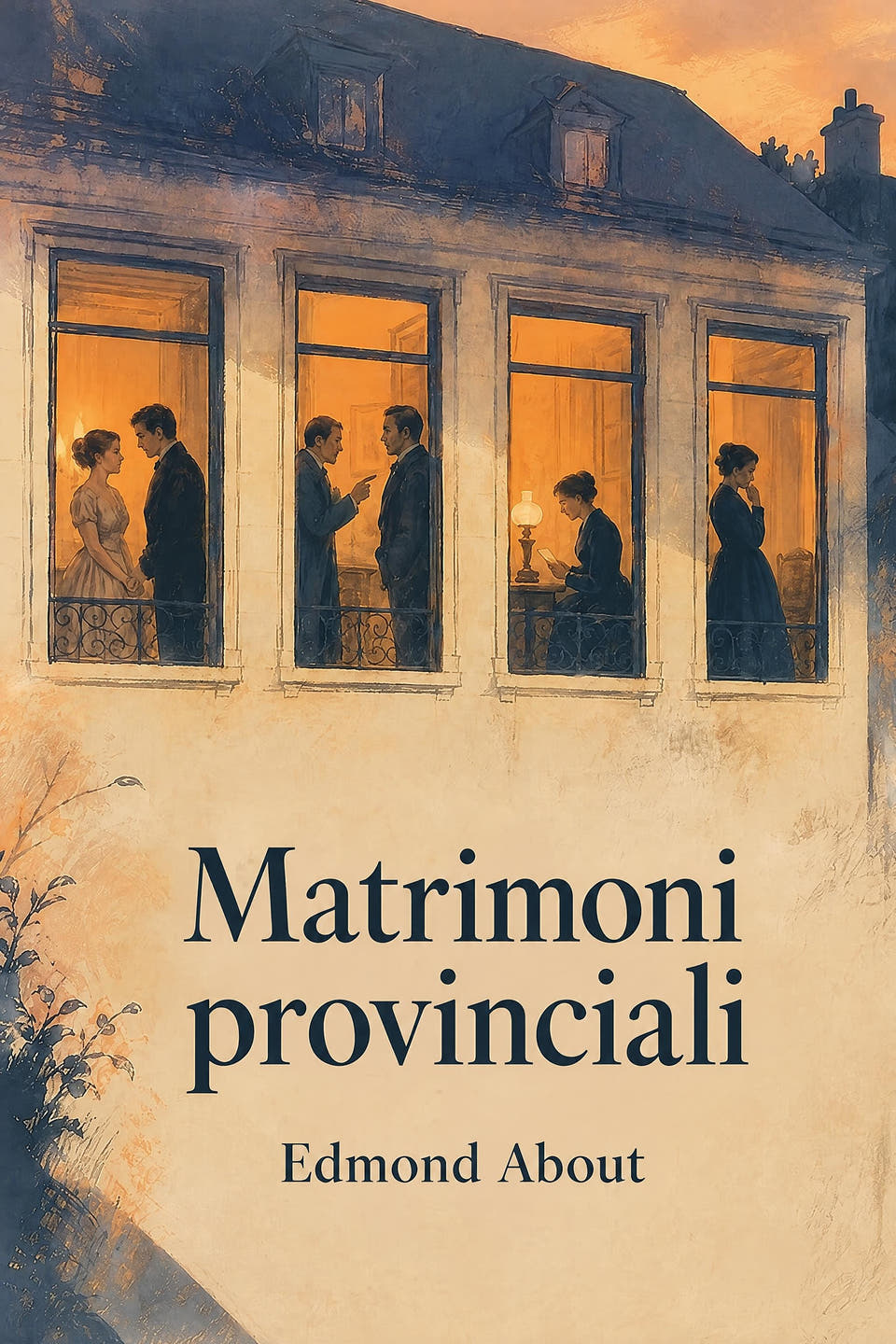 Matrimoni provinciali by Edmond About, the cover