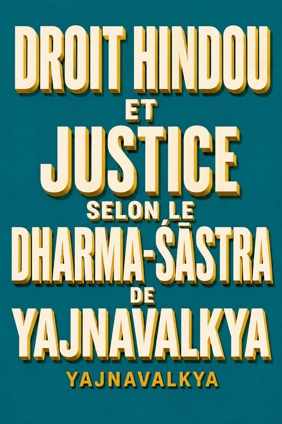Droit hindou et justice selon le Dharma-Śāstra de Yajnavalkya by Yajnavalkya, the cover