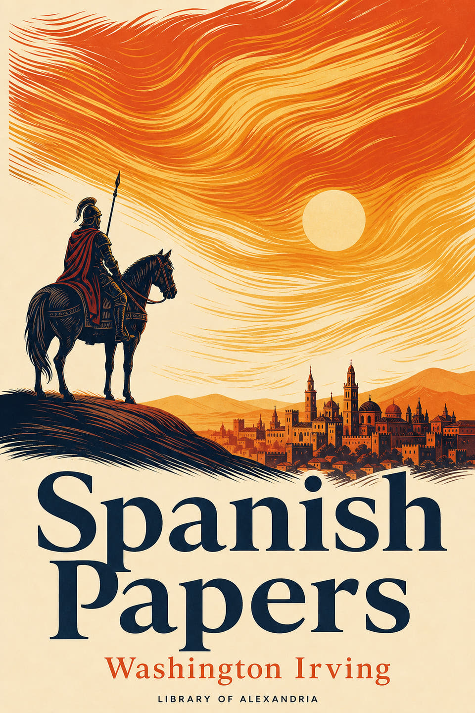 Spanish Papers by Washington Irving, the cover