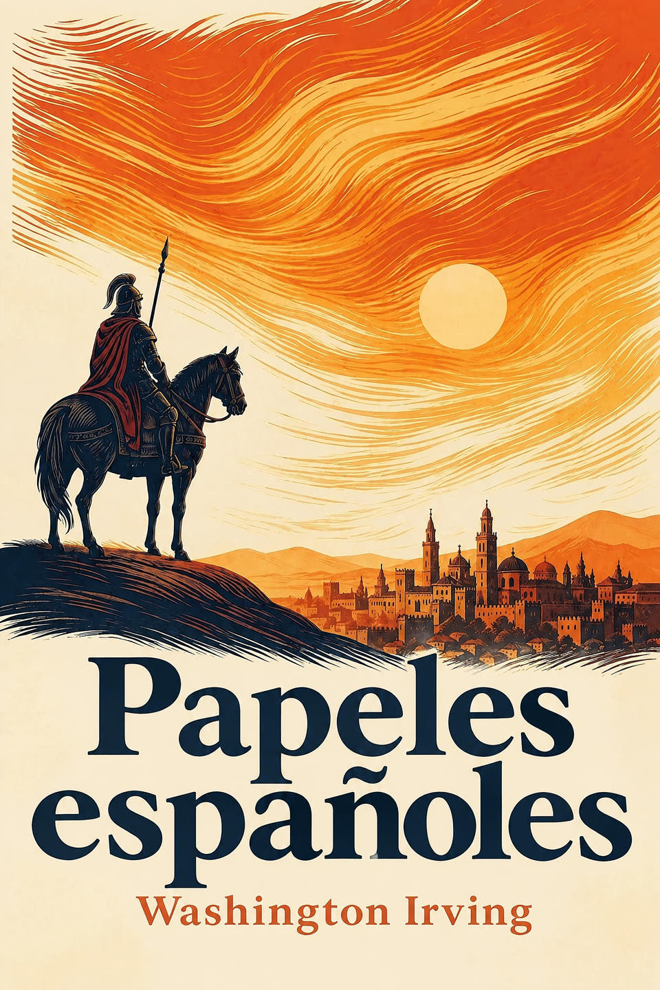 Papeles españoles by Washington Irving, the cover