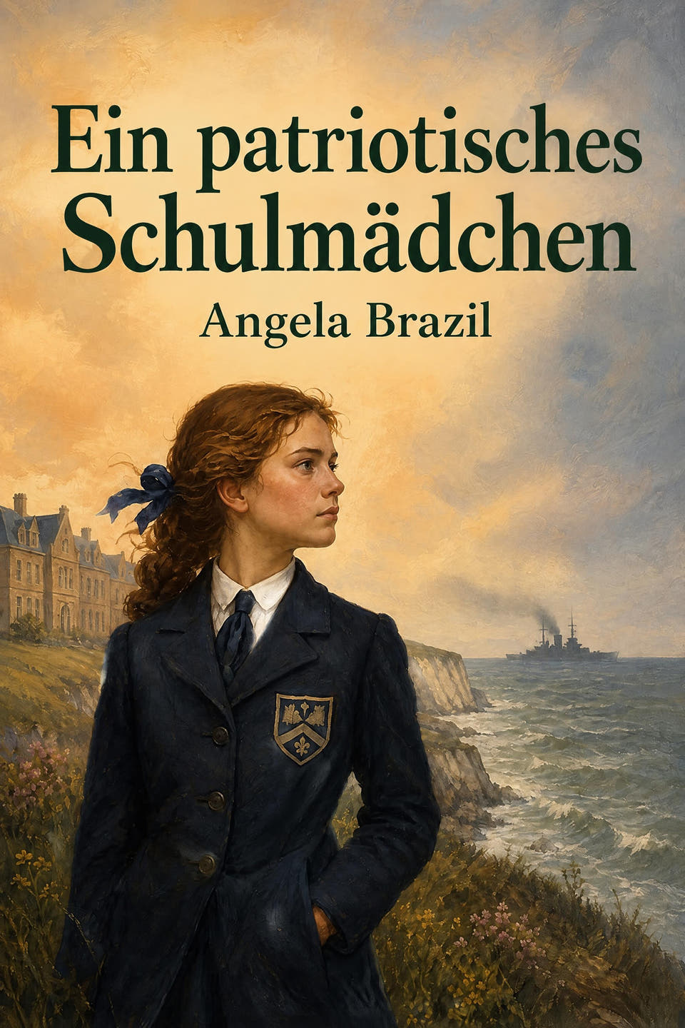 Ein patriotisches Schulmädchen by Angela Brazil, the cover