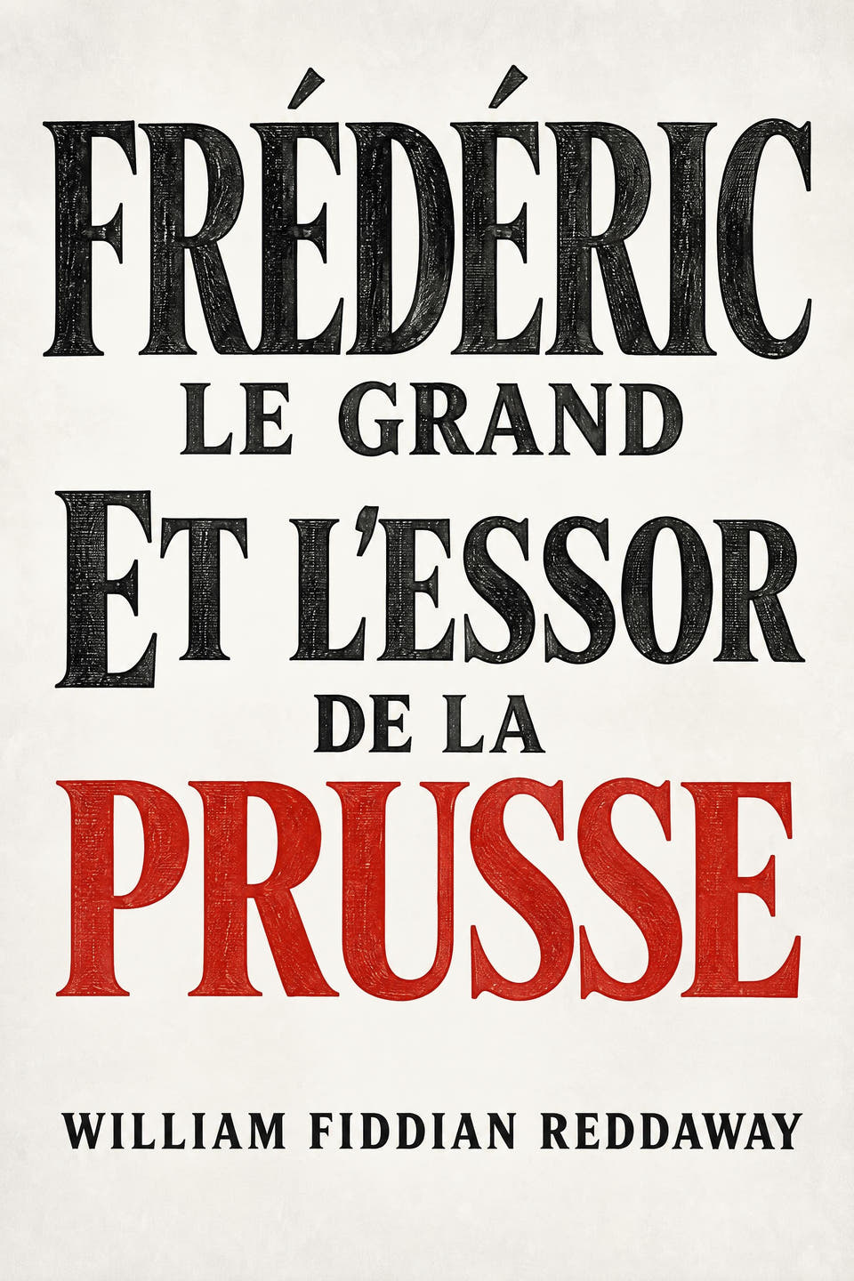 Frédéric le Grand et l’essor de la Prusse by William Fiddian Reddaway, the cover