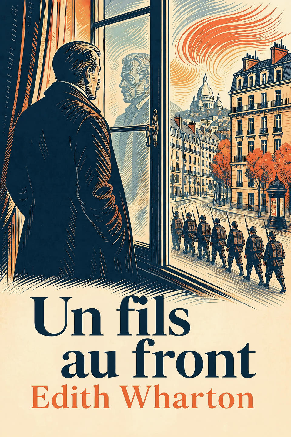 Un fils au front by Edith Wharton, the cover