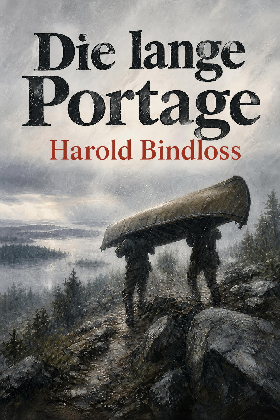 Die lange Portage by Harold Bindloss, the cover