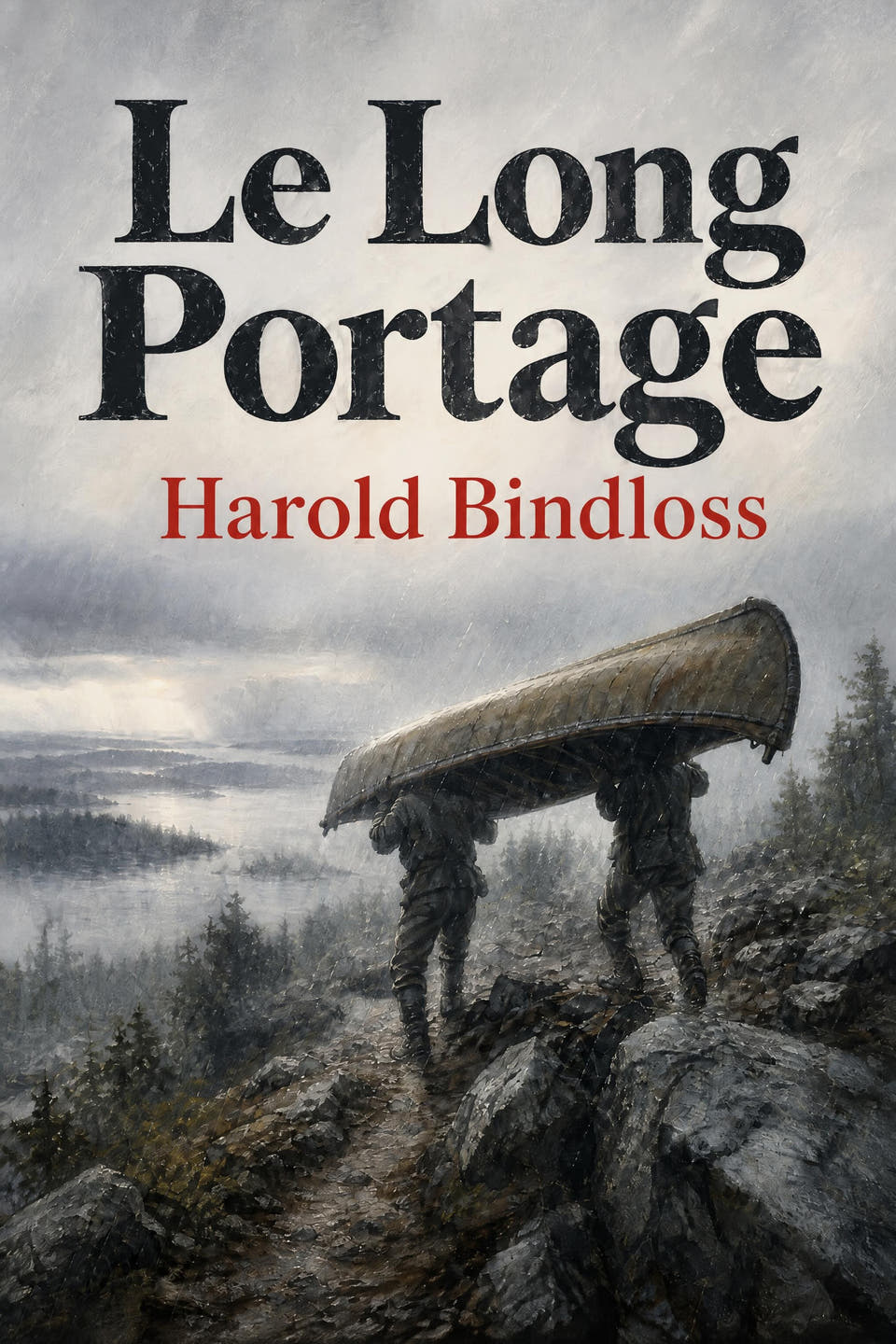 Le Long Portage by Harold Bindloss, the cover