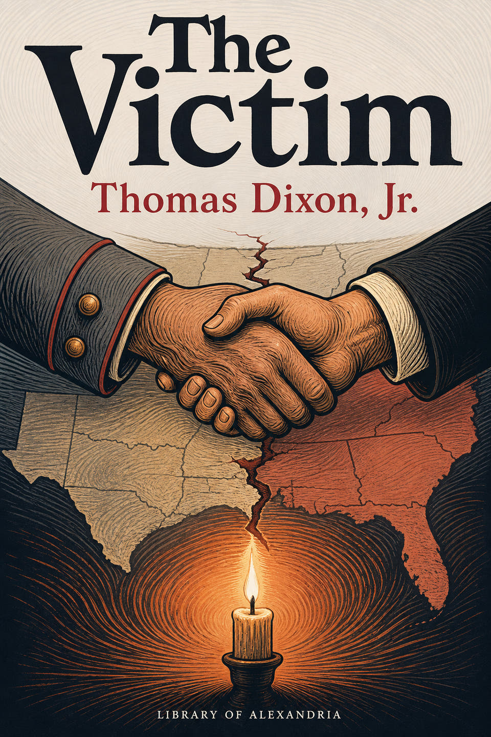 The Victim by Thomas Dixon Jr., the cover