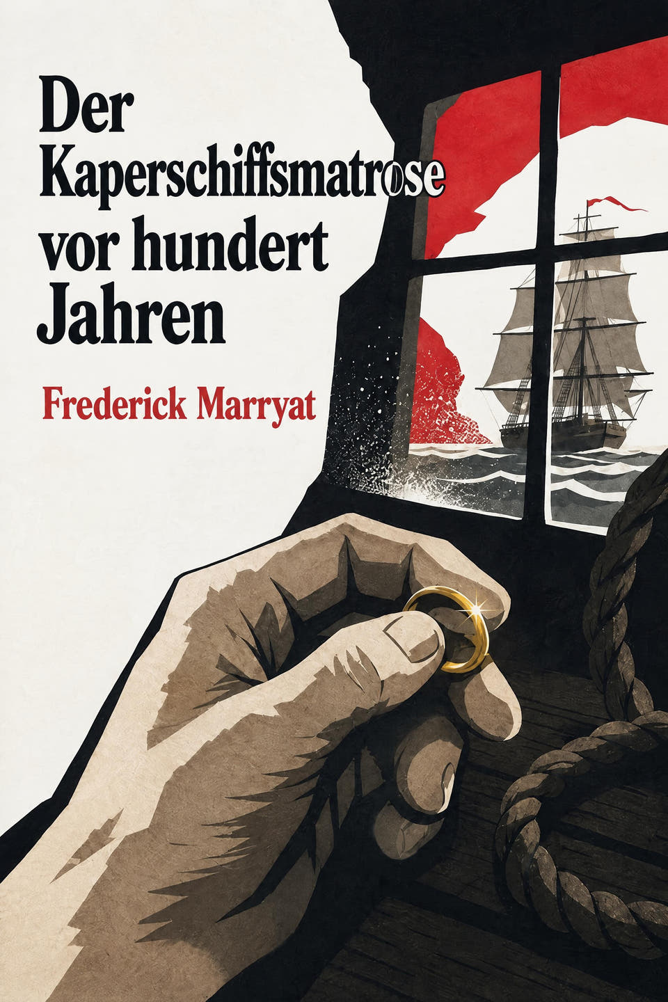 Der Kaperschiffsmatrose vor hundert Jahren by Frederick Marryat, the cover