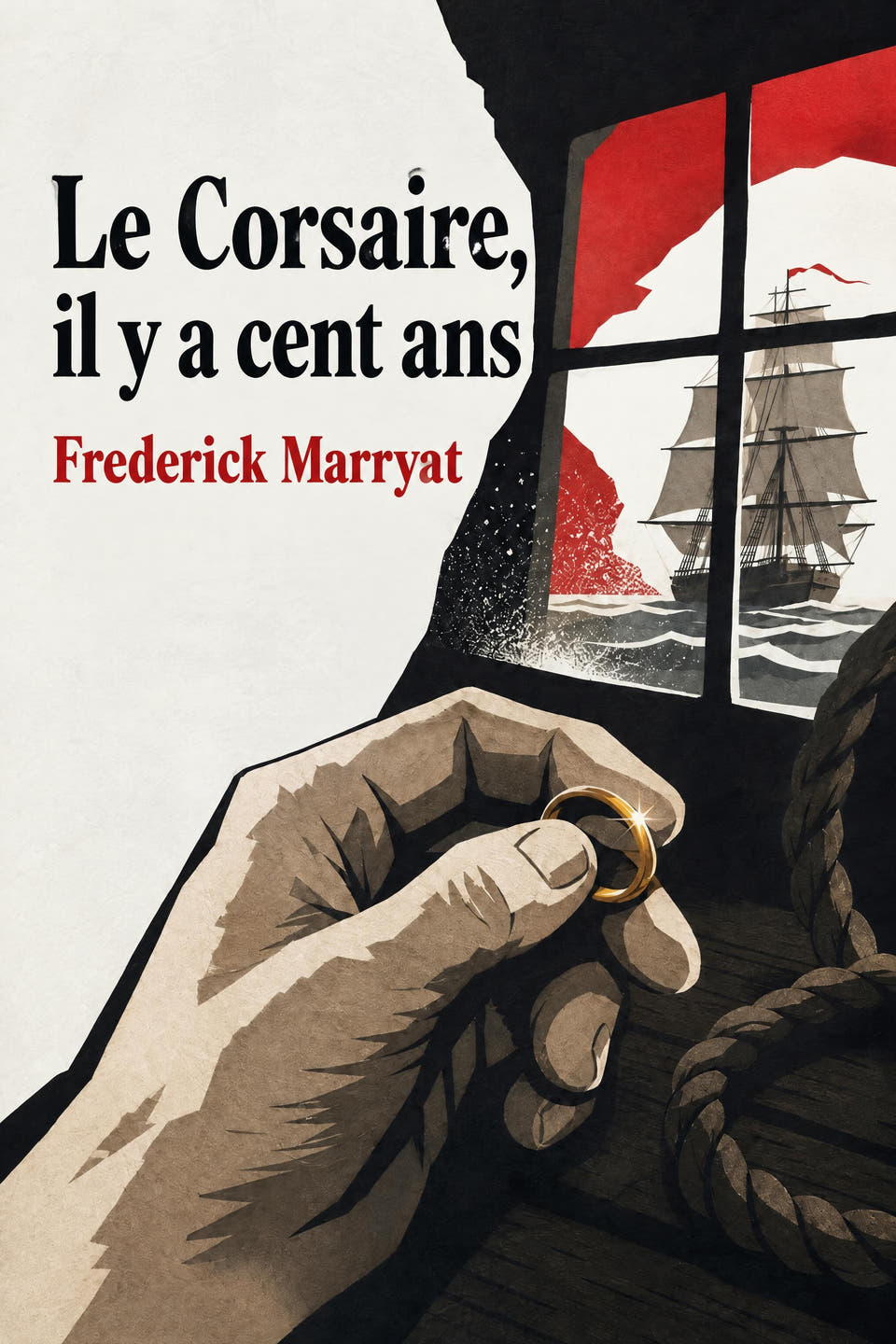 Le Corsaire, il y a cent ans by Frederick Marryat, the cover
