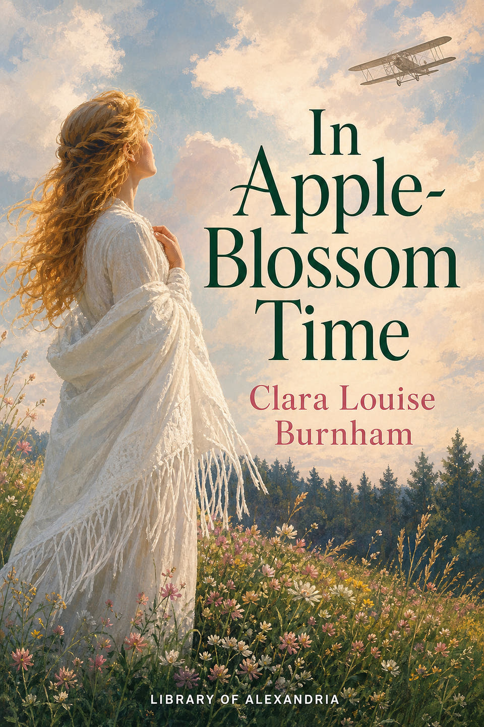 In Apple-Blossom Time by Clara Louise Burnham, the cover