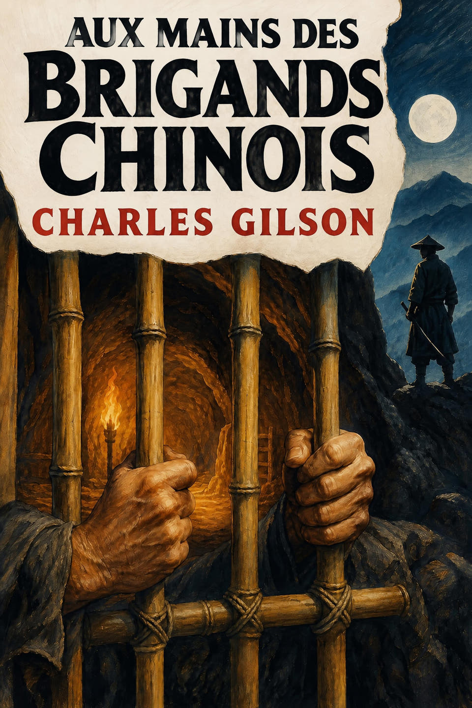 Aux mains des brigands chinois by Charles Gilson, the cover
