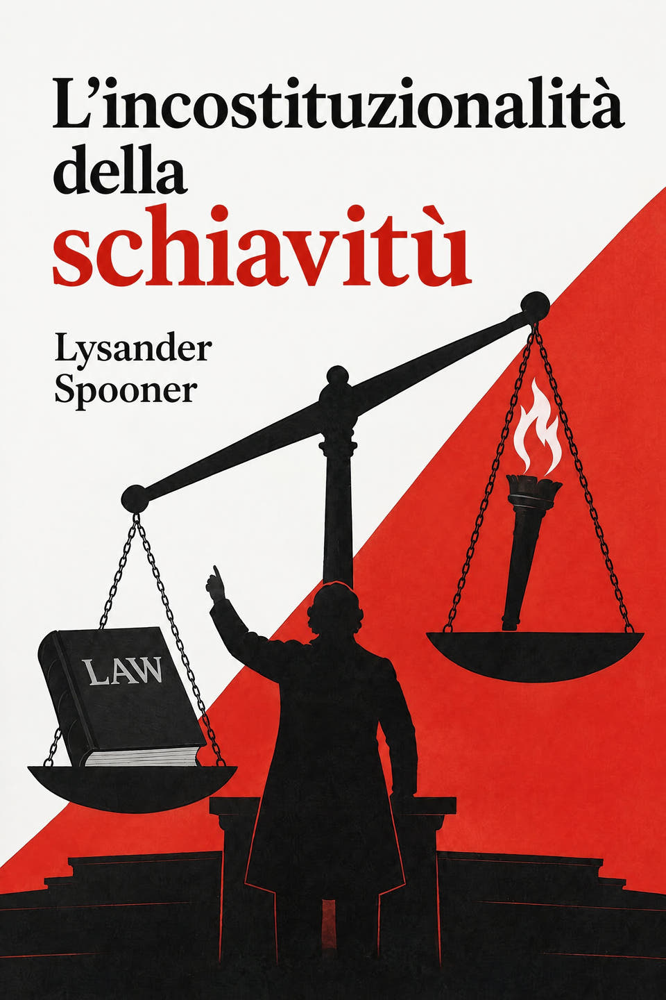 L’incostituzionalità della schiavitù by Lysander Spooner, the cover