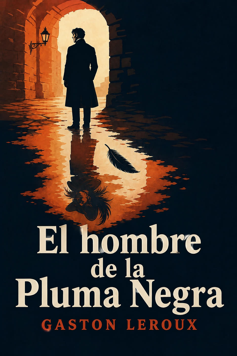 El hombre de la Pluma Negra by Gaston Leroux, the cover