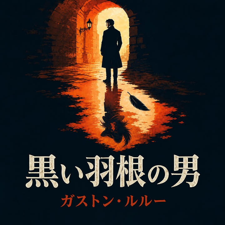 『黒い羽根の男』のオーディオブックの表紙