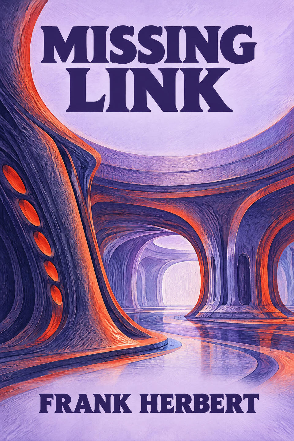 Missing Link — Large Print by Frank Herbert, the cover